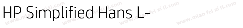 HP Simplified Hans L字体转换